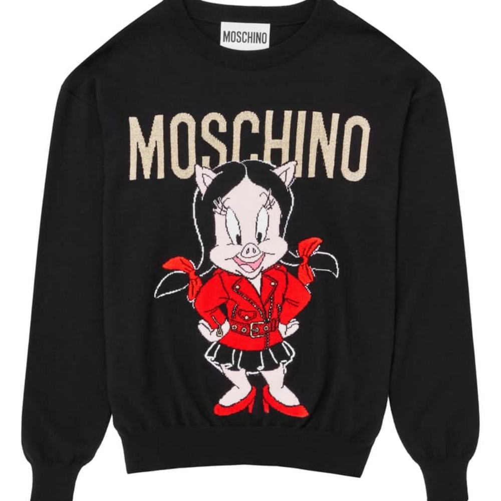 Moschino Petunia Pig Sweater Size S